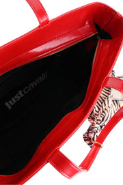 Τσάντα Ώμου Κόκκινη -  JUST CAVALLI- Default Title