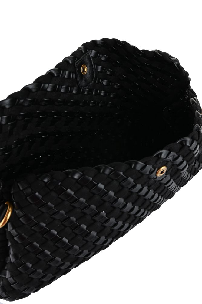 JUST CAVALLI Πλεκτή Τσάντα Clutch με Αποσπώμενο Πορτοφόλι /81RA4BO4ZSE81