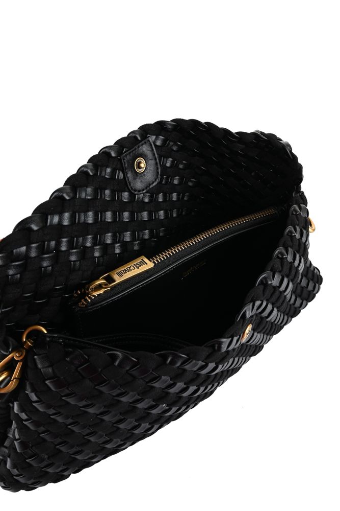 JUST CAVALLI Πλεκτή Τσάντα Clutch με Αποσπώμενο Πορτοφόλι /81RA4BO4ZSE81