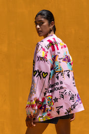 NEVER ON SUNDAY Catch Me Jacket Pink