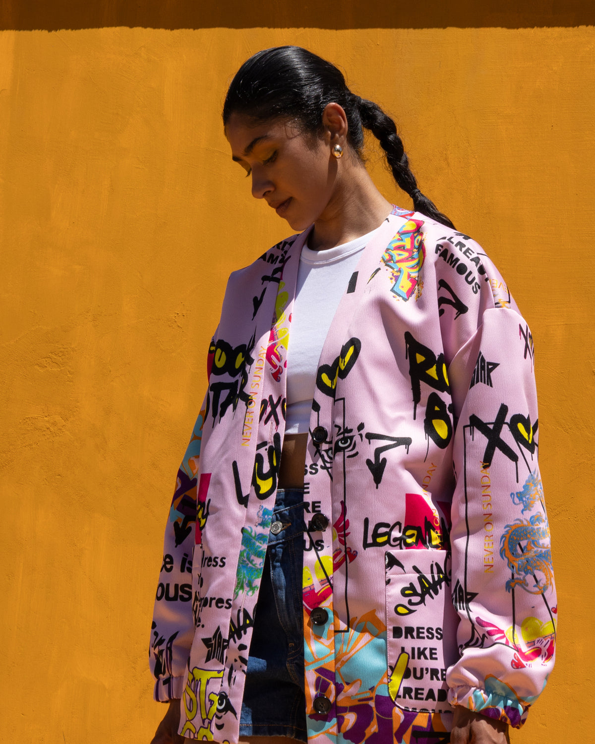 NEVER ON SUNDAY Catch Me Jacket Pink