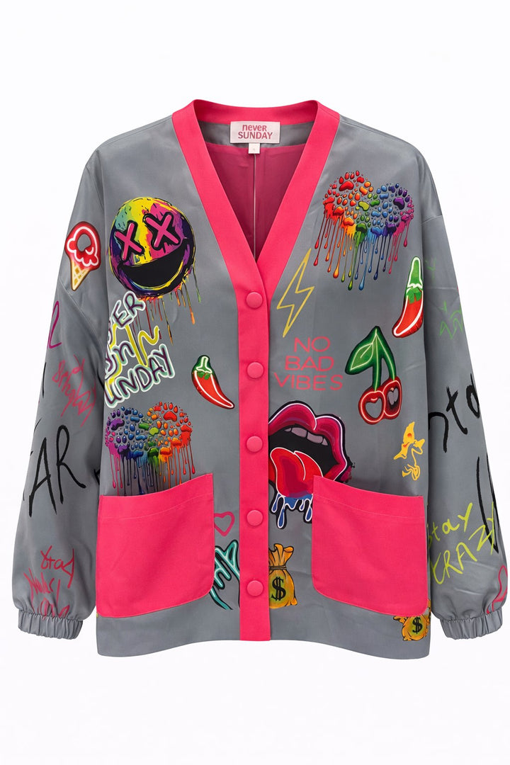 NEVER ON SUNDAY No Bad Vibes Jacket