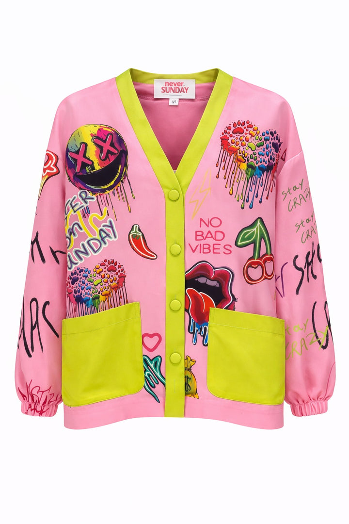 NEVER ON SUNDAY No Bad Vibes Jacket