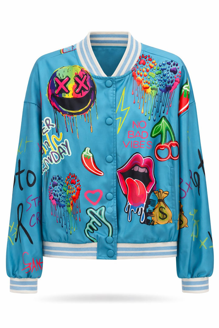 NEVER ON SUNDAY That's Wild Jacket Τυρκουάζ