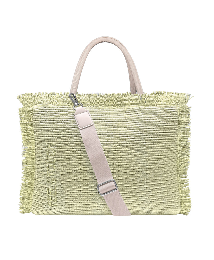 FEEL AND TOUCH Τσάντα Ώμου Tropical Dusty Yellow