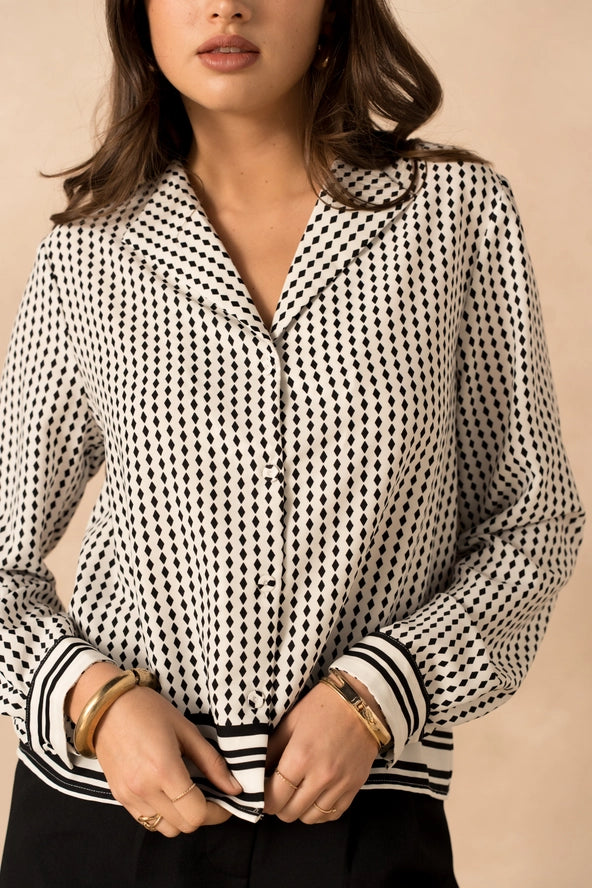 Lulumary Polka Dot Πουκάμισο