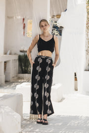 OTIS Παντελόνα Κεντημένη 4N202 -  NEMA RESORTWEAR- Black / L