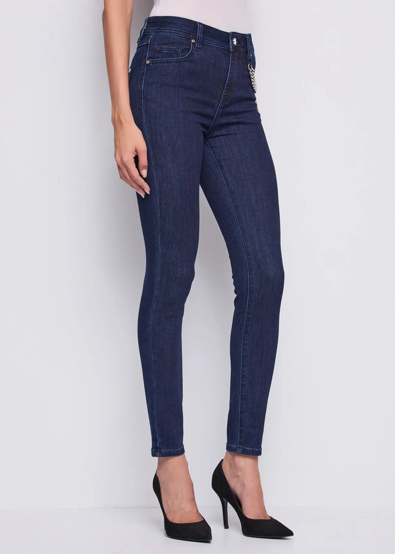 Τζιν με Αλυσίδα από Μείγμα Βαμβακιού / 521BD26014 -  GAUDI- 26 / Μπλε-27 / Μπλε-28 / Μπλε-29 / Μπλε