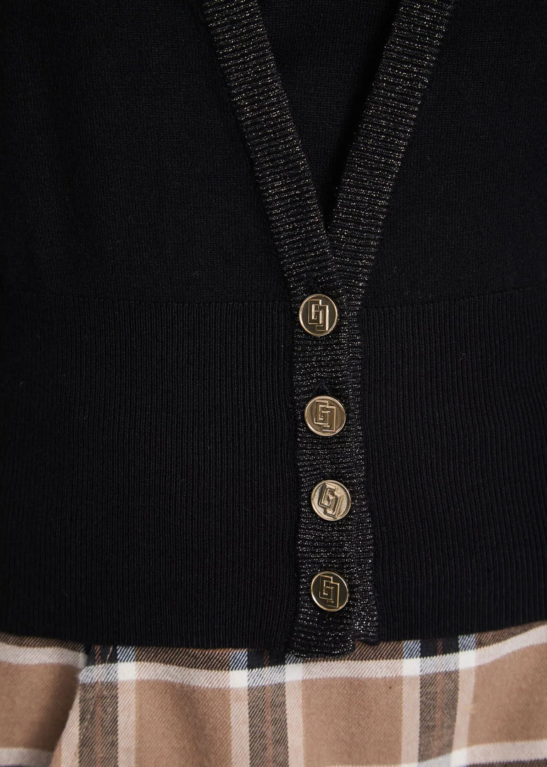 Ζακέτα από Νήμα Lurex με Κουμπιά/ 521BD53013