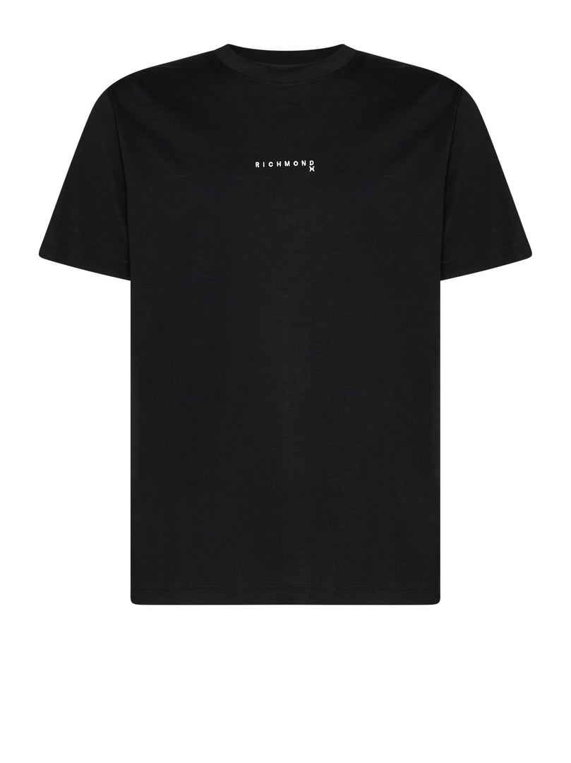 John Richmond T-shirt Μαύρο με Logo Πλάτης