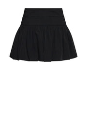John Richmond Φούστα Μαύρη Mini με Πιέτες