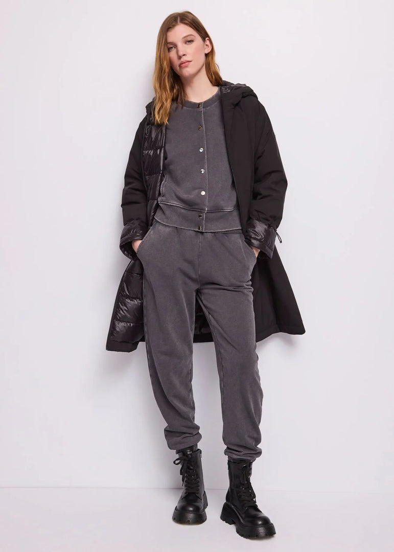 GAUDI Vintage-Effect Jogger Παντελόνι με Logo Κορδόνι