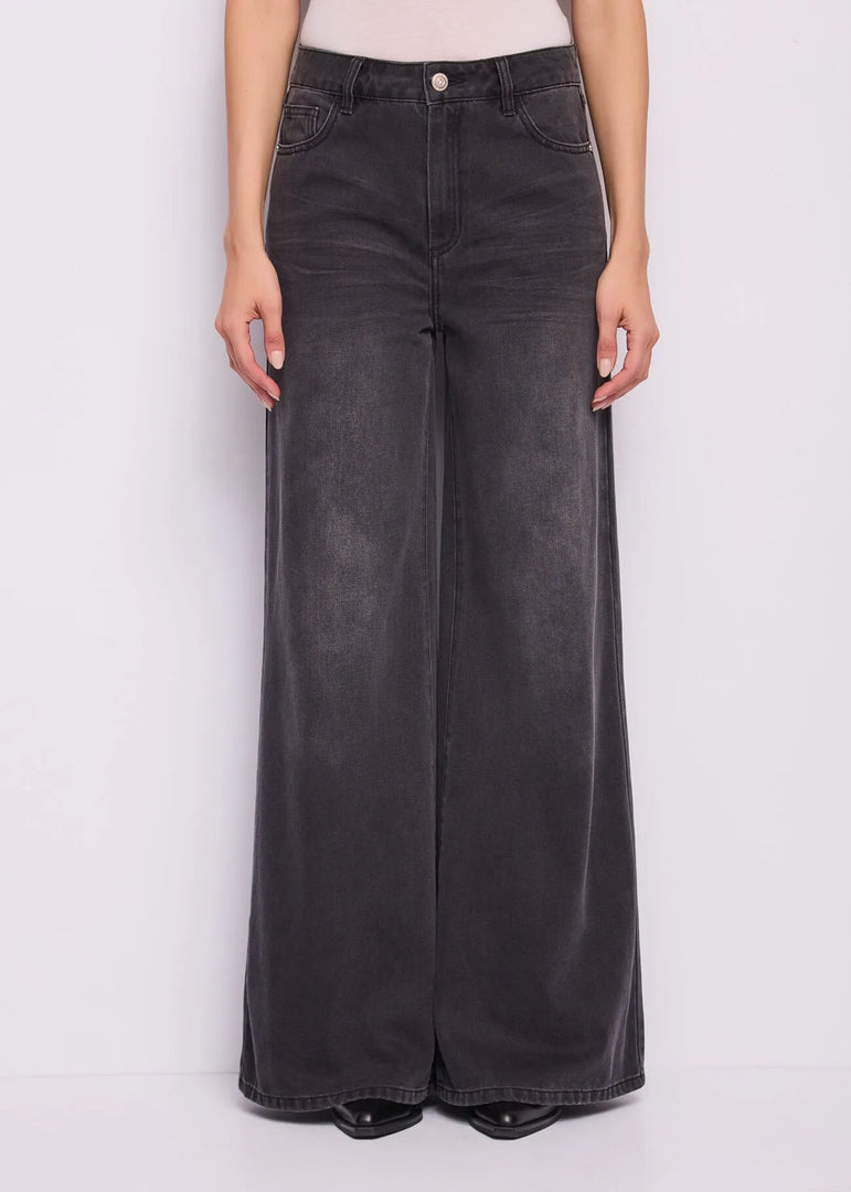 GAUDI Wide-Leg Jeans με Jewelled Button