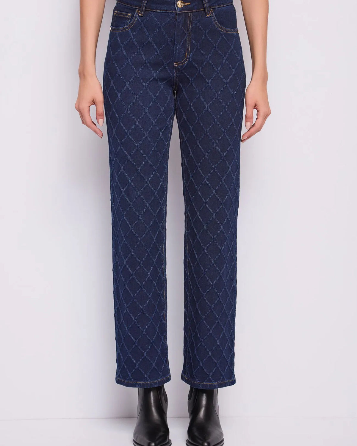GAUDI Straight-Leg Jeans με All-Over Jacquard Μοτίβο