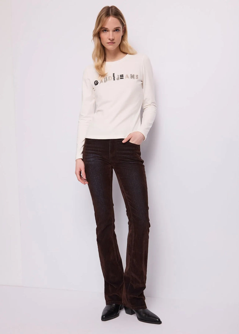 GAUDI Five-Pocket Jeans από Flocked Cotton