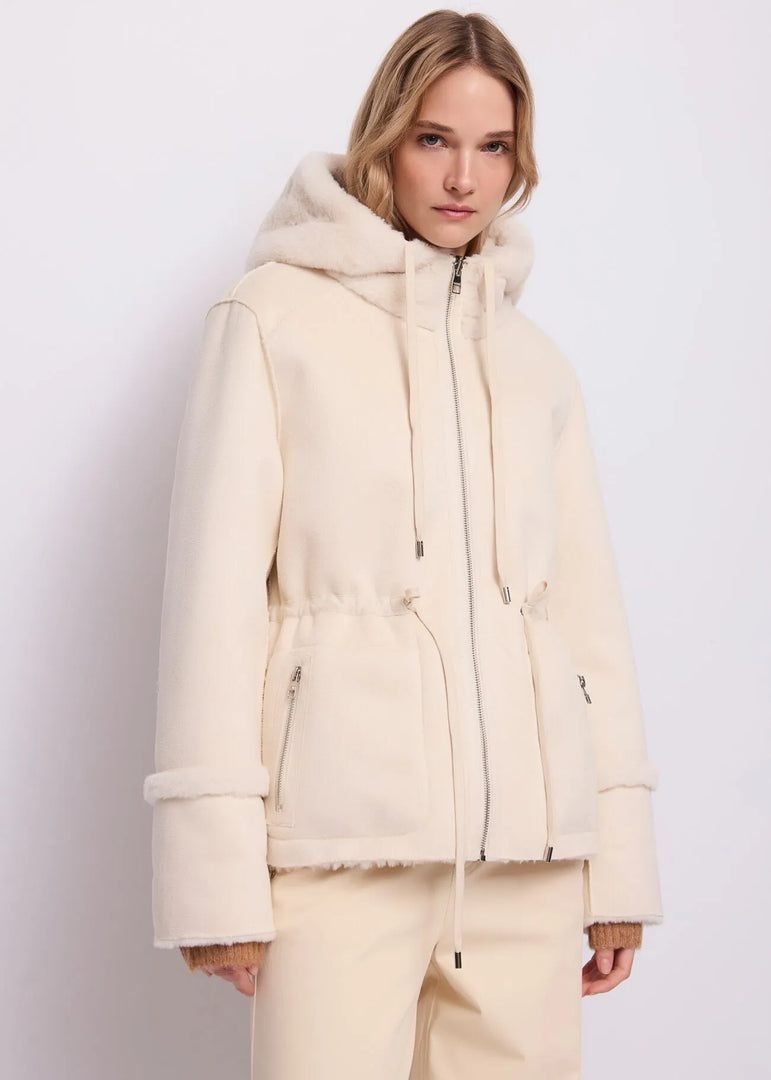 GAUDI Shearling Jacket με Κουκούλα