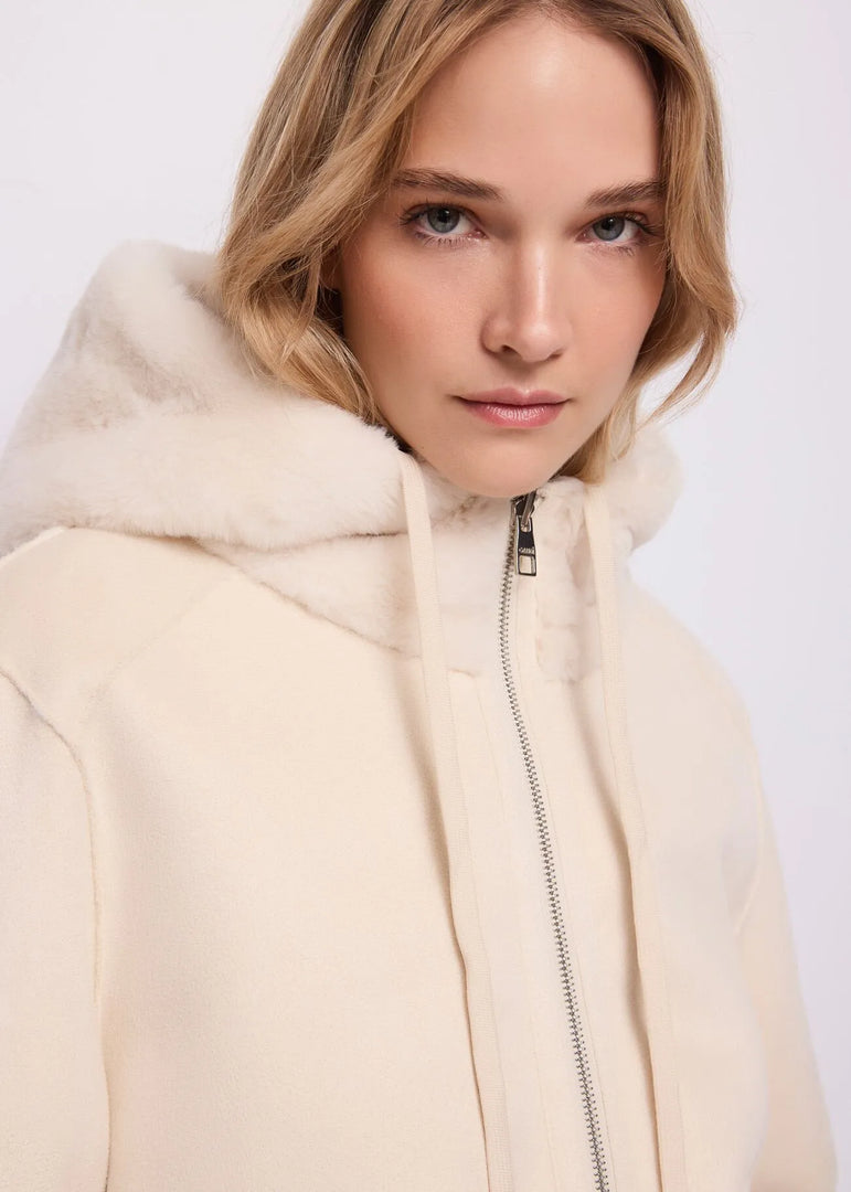 GAUDI Shearling Jacket με Κουκούλα