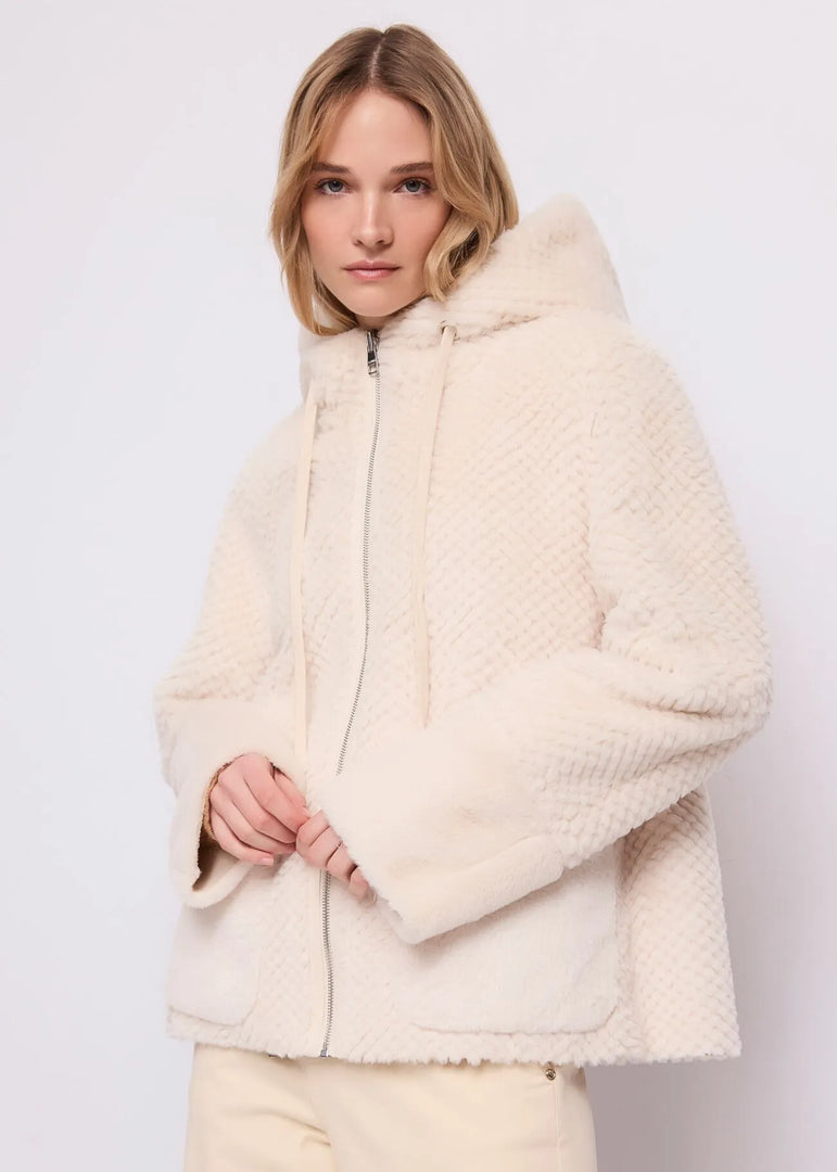GAUDI Shearling Jacket με Κουκούλα