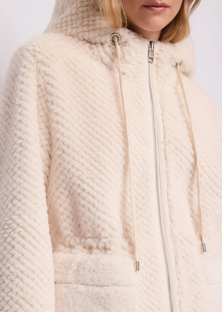 GAUDI Shearling Jacket με Κουκούλα