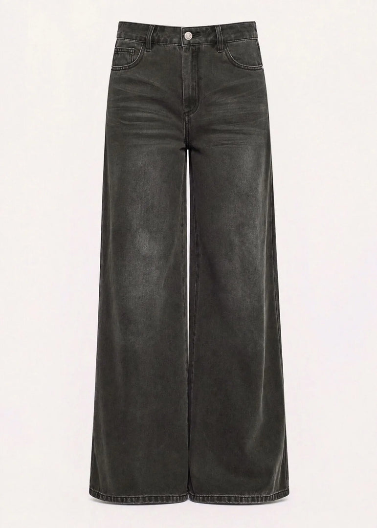 GAUDI Wide-Leg Jeans με Jewelled Button