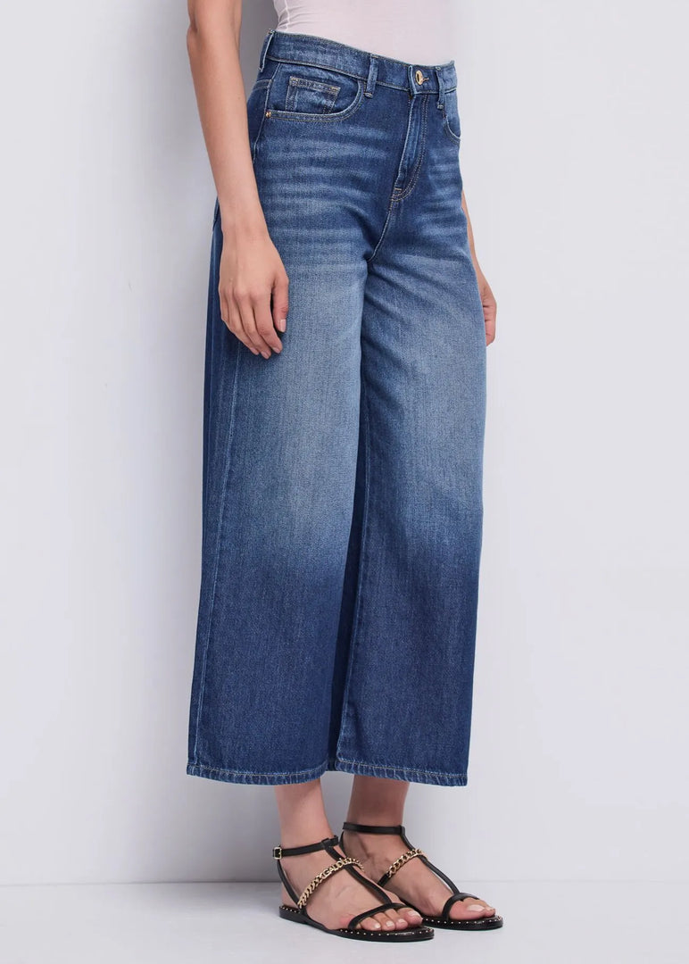 GAUDI Wide Leg Jeans Used Effect / 611BD26032