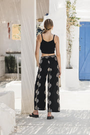 OTIS Παντελόνα Κεντημένη 4N202 -  NEMA RESORTWEAR- Black / L