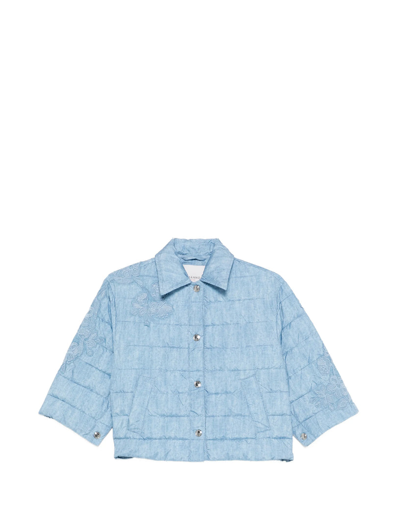 ERMANNO FIRENZE Καπιτονέ Cropped Jacket με κέντημα