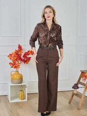 Δαντελένιο Πουκάμισο με Σατέν Μανσέτες