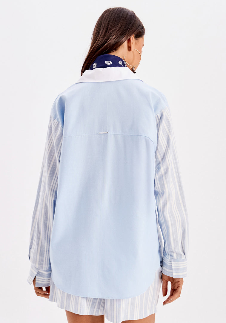 MY FAVORITE THINGS Oversized Μακρυμάνικο Πουκάμισο με Τσέπες /502CA001562
