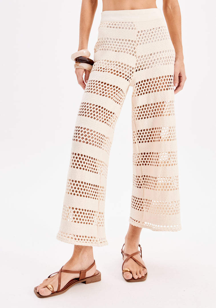 MY FAVORITE THINGS Παντελόνι σε ίσια γραμμή με λινό / 502CF003131