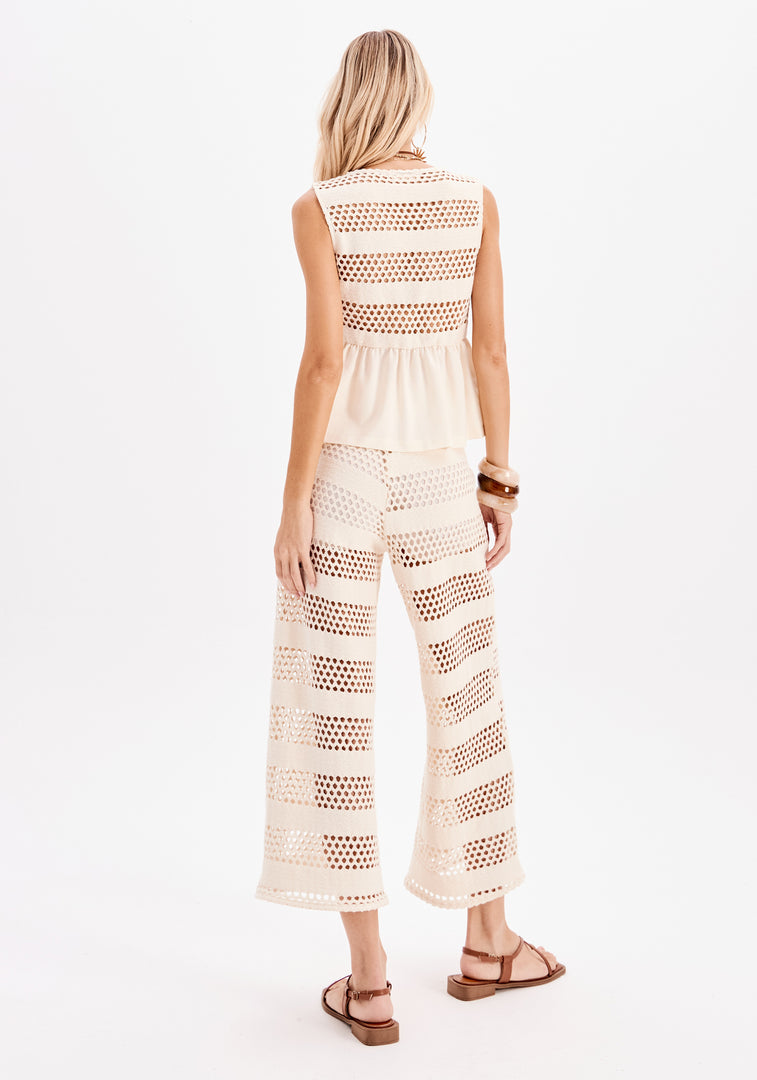 MY FAVORITE THINGS Παντελόνι σε ίσια γραμμή με λινό / 502CF003131