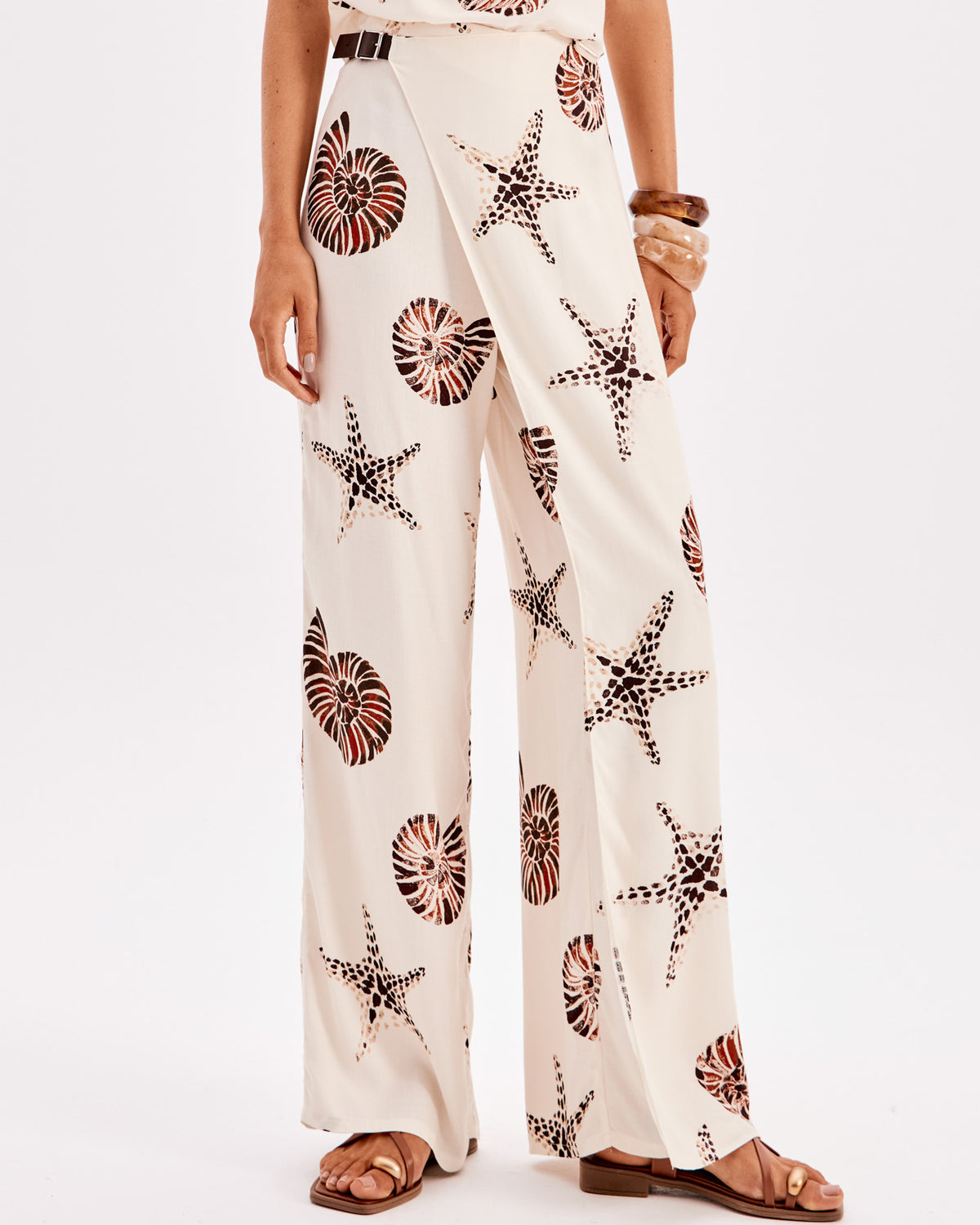 MY FAVORITE THINGS Παντελόνι σε ίσια γραμμή με τύπωμα overlap /502CF003149