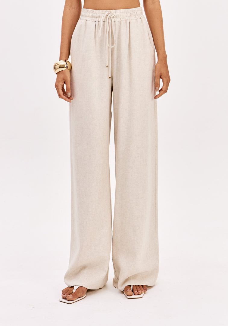 LANÇA PERFUME Παντελόνα από Ύφασμα με Λινό