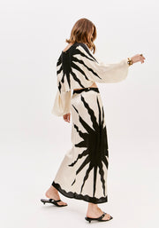 LANÇA PERFUME Maxi Φούστα με Print και Ζώνη