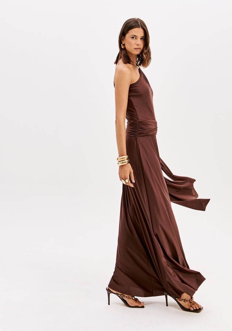 LANÇA PERFUME Maxi Φούστα με Draped Λεπτομέρεια