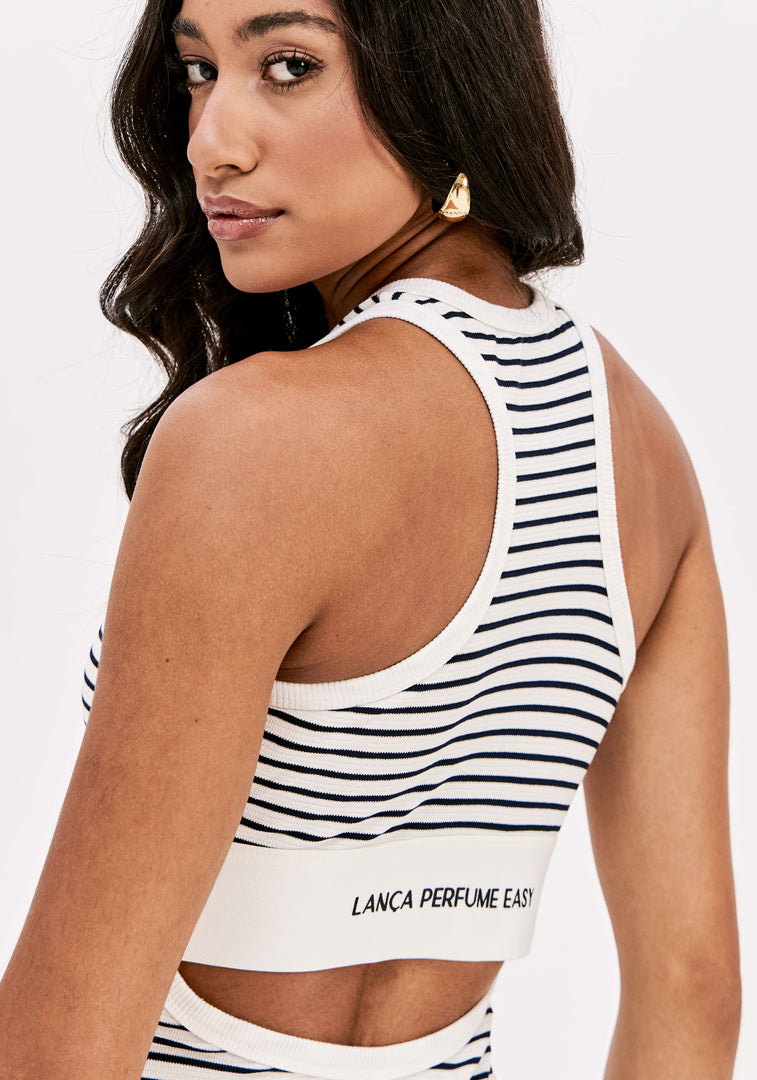 LANÇA PERFUME EASY Ριγέ Maxi Φόρεμα