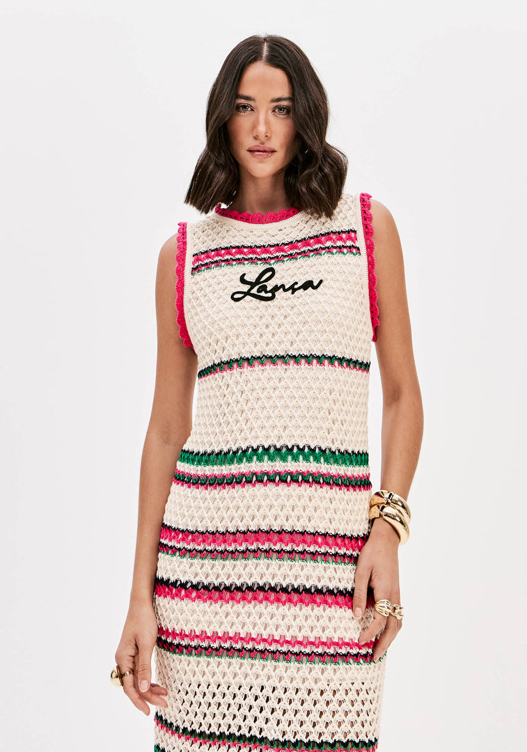 LANCA PEFUME Φόρεμα Tricot Super Midi Αμάνικο / 503VE000672