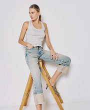 Τοπ αμάνικο ριπ lurex -  ACCESS FASHION- Silver / M-Silver / S