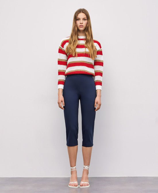 Παντελόνι κάπρι/53-5120 -  ACCESS FASHION- Navy / 48