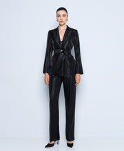 Σακάκι μεσάτο με ζώνη / 54-1019 -  ACCESS FASHION- Black / 44-Black / 46-Black / 48