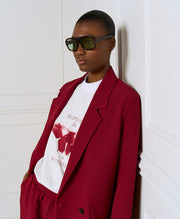 T-shirt με τύπωμα / 54-2079 -  ACCESS FASHION- Red / S-Red / M