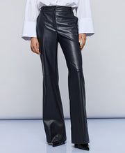 Παντελόνι καμπάνα όψης δέρματος / 54-5009 -  ACCESS FASHION- Μπλε / 42