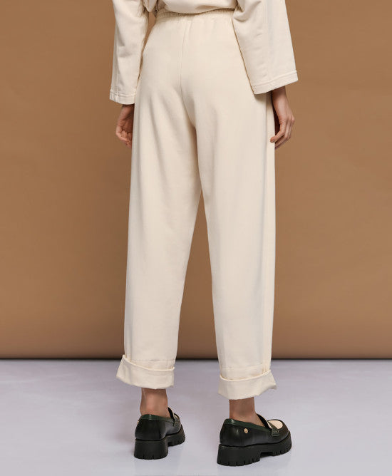 Παντελόνι ψηλόμεσο με λάστιχο /54-5061 -  ACCESS FASHION- Beige / S-Beige / M