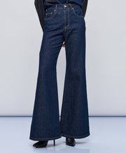 Παντελόνι denim καμπάνα / 54-8232 -  Love Boutique- Μπλε / S