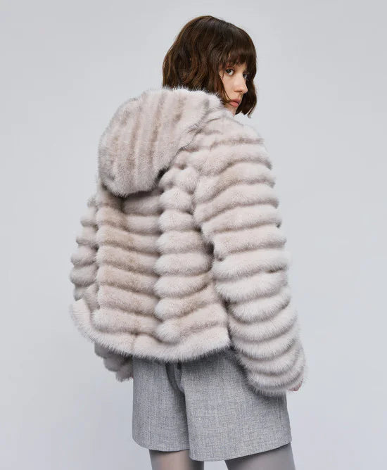 Τζάκετ κοντό συνθετική γούνα / 54-9106