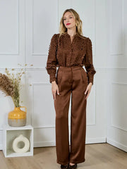 Δαντελένιο Πουκάμισο με Κεντητές Λεπτομέρειες