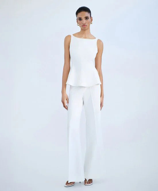 ACCESS Τοπ peplum με δέσιμο πίσω / 63-2108
