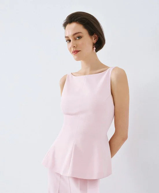 ACCESS Τοπ peplum με δέσιμο πίσω / 63-2108