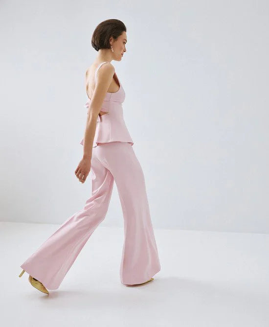 ACCESS Τοπ peplum με δέσιμο πίσω / 63-2108
