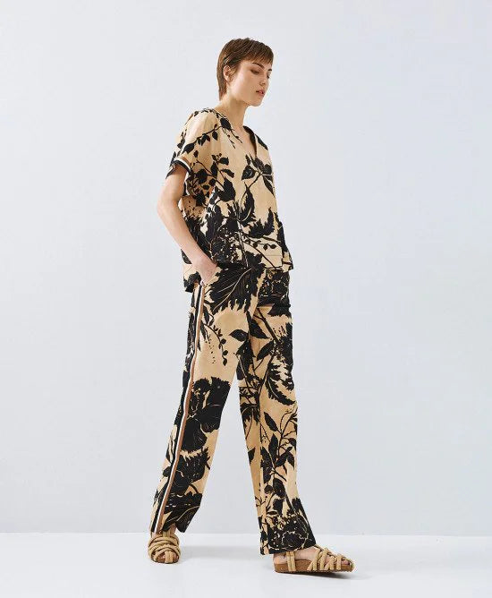 ACCESS Μπλούζα κοντομάνικη εμπριμέ / 63-2151